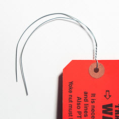 12 in. x 23 Gauge Twisted Wire Hang Tag Attachment