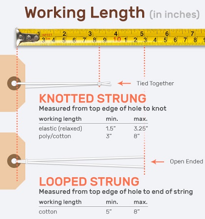 Standard Material Working Length - String