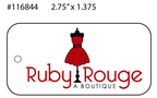 Custom 4 Color Boutique Hang Tag - Ruby Rouge