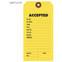Yellow Accepted Tag with bolded font