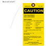 Caution Equipment Warning Tag