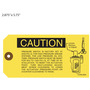 Caution Instructions Hang Tag