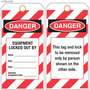 Custom Danger/Locked Out Equipment Hang Tag