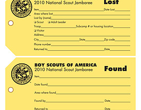 Custom Printed Lost and Found Tags from St. Louis Tag