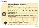 Special Blood Request – Hospital Tag
