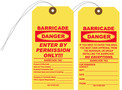 Custom Tyvek Barricade Hang Tag With Clipped Corners