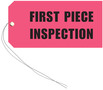 Fluorescent Pink Vinyl Hang Tag with Clipped Corners