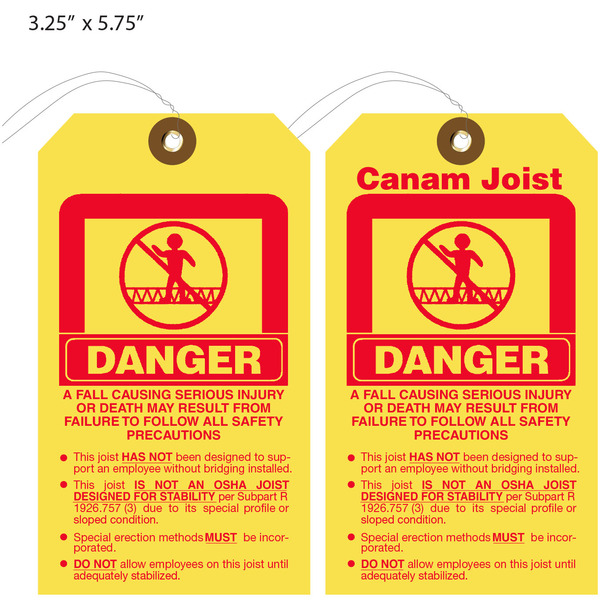 Custom Printed Danger Hang Tags St. Louis Tag