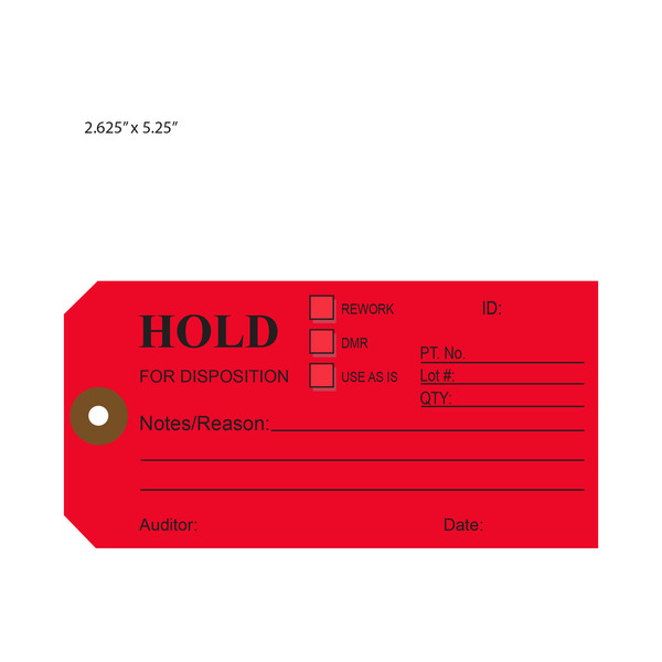 Custom Printed Hanging Hold Tags St. Louis Tag