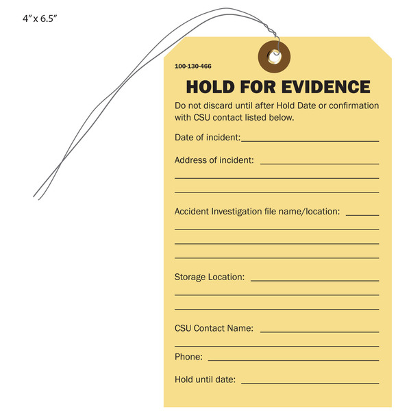 Custom Printed Hanging Hold Tags St. Louis Tag