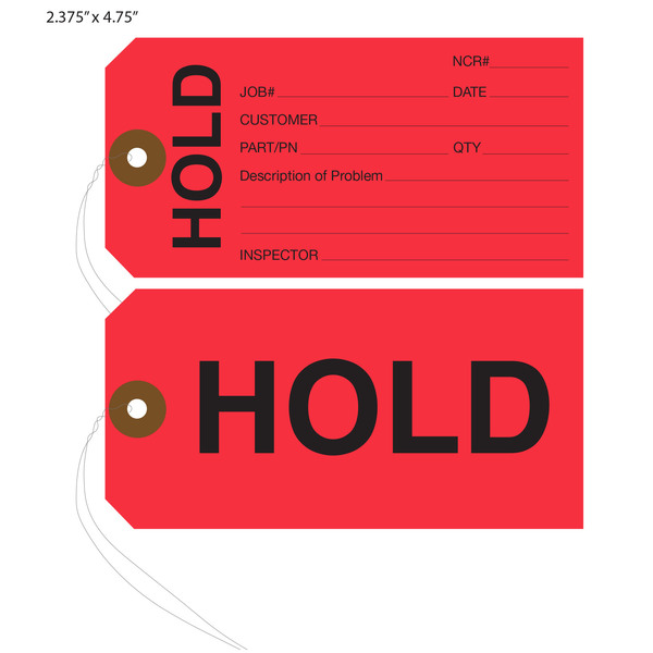 Custom Printed Hanging Hold Tags St. Louis Tag