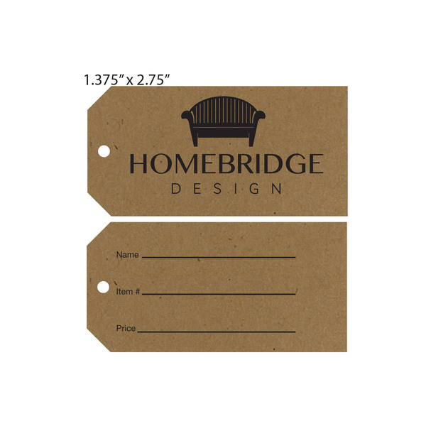 Custom Printed Furniture Hang Tags St. Louis Tag