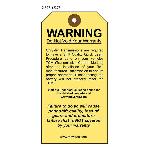 Warranty Tags Custom Printed Hang Tags St. Louis Tag