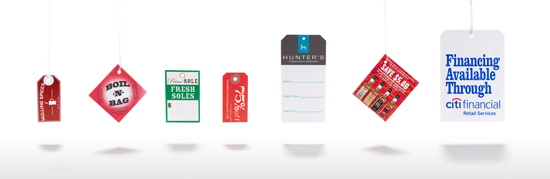 Custom Printed Pricing Tags / Hang Tags