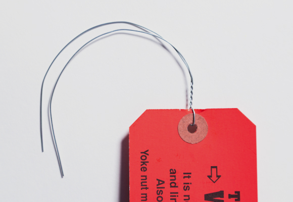 12 in. x 23 Gauge Twisted Wire Hang Tag Attachment