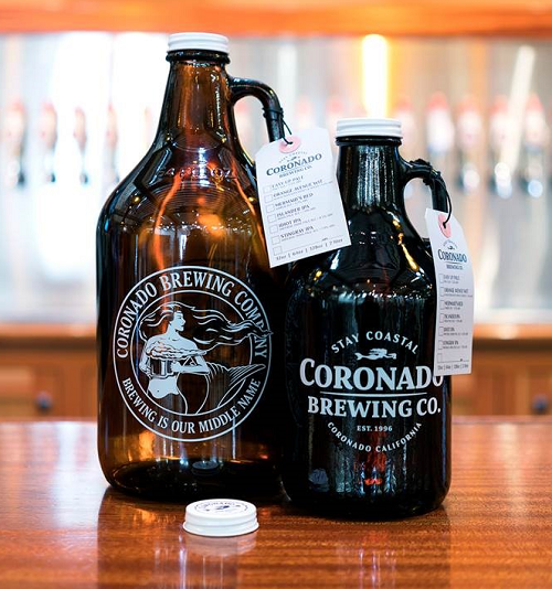 Custom Printed Hang Tags for Beer Growlers at Coronado Brewing by St. Louis Tag