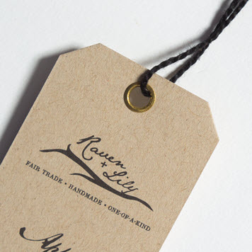 Custom Clipped Hang Tag