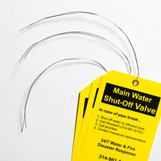 12 in. x 26 Gauge Twisted Wire Hang Tag Attachment
