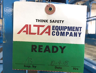 equipment ready to rent hang tag