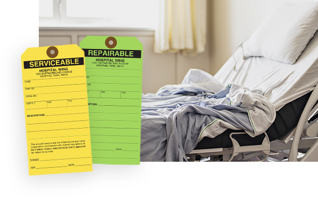 Service and Repairable tags in a hospital setting