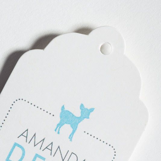 Custom Scalloped Hang Tag