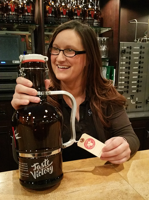 Custom Printed Hang Tags for Beer Growlers at Victory Brewing Company by St. Louis Tag