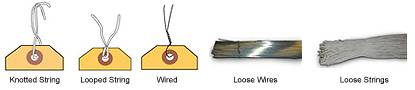 Wire and String Attachments for Hang Tags