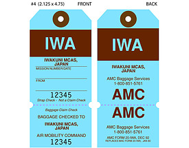 Custom Airline Hang Tag - IWA