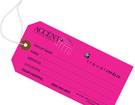 Custom Airline Hang Tag - Accent Travel