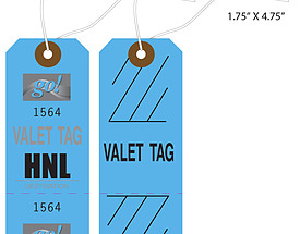 Custom Airline Tag - Go! Valet Tag