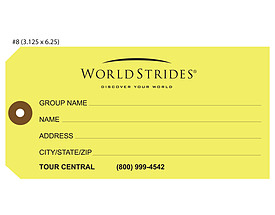 Custom Baggage Hang Tag - World Strides