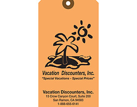 Custom Baggage Hang Tag - Vacation Discounters