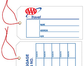 Custom Baggage Hang Tag - AAA Travel