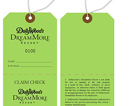 Custom Resort Baggage Hang Tag - Dollywood
