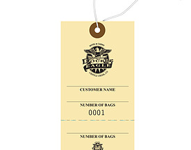 Custom Casino Hang Tag - Double Eagle Casino