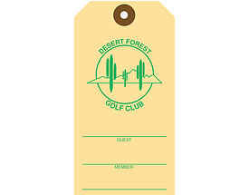 Custom Golf Bag Hang Tag - Desert Forest