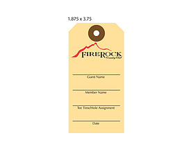 Custom Golf Bag Hang Tag - FireRock