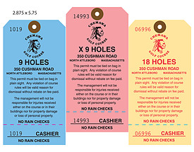 Custom Golf Bag Hang Tag - Chemawa