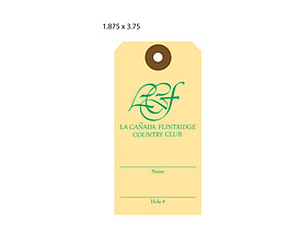 Custom Golf Bag Hang Tag - La Canada Flintridge