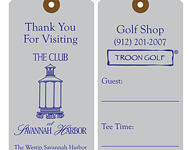 Custom Golf Bag Hang Tag - Savannah Harbor