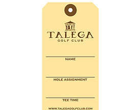 Custom Golf Bag Hang Tag - Talega Golf Club