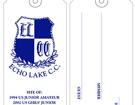 Custom Golf Bag Hang Tag - Echo Lake