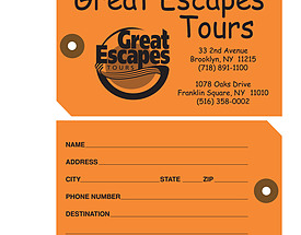 Custom Travel Hang Tag - Great Escapes