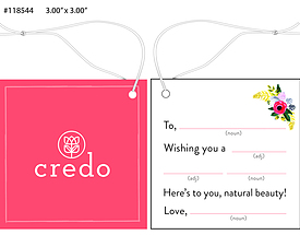 Custom 4 Color Hang Tag - Credo