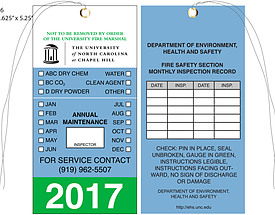 Custom 4 Color Hang Tag - University of North Carolina Chapel Hill