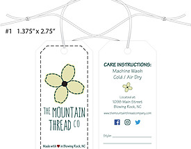 Custom 4 Color Hang Tag - The Mountain Thread Company