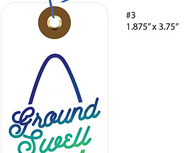 Custom 4 Color Hang Tag - Ground Swell