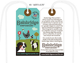 Custom 4 Color Hang Tag - Bainbridge Farm Goods