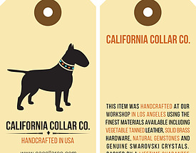 Custom 4 Color Hang Tag - California Collar Co.