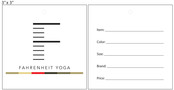 Custom 4 Color Hang Tag - Fahrenheit Yoga Studio